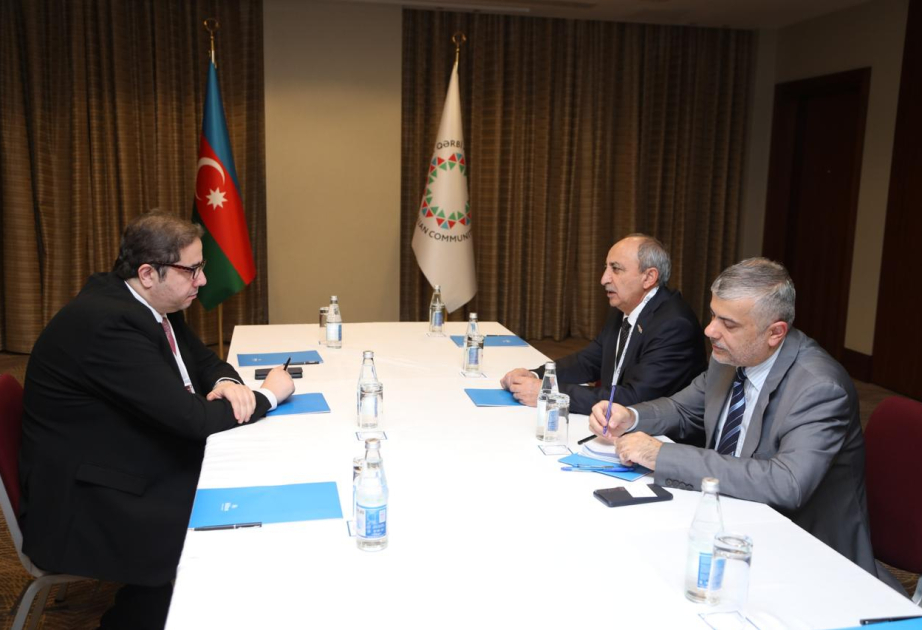 Western Azerbaijan Community Chairman holds several meetings in Baku