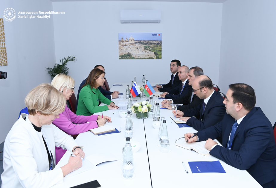 Azerbaijani and Slovenian FMs discuss topics of mutual interest