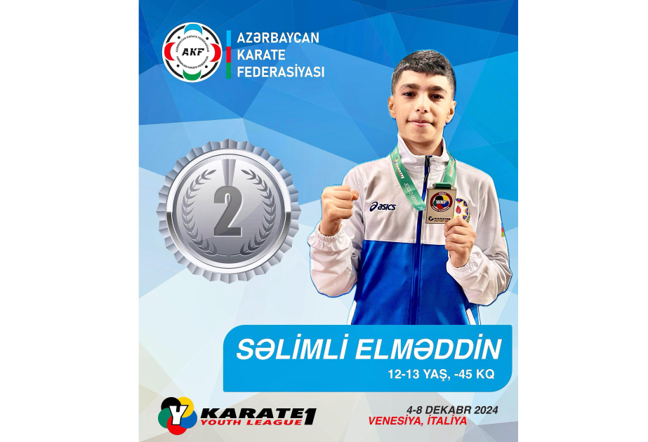 Azerbaijani karate fighters claim two medals in Italy