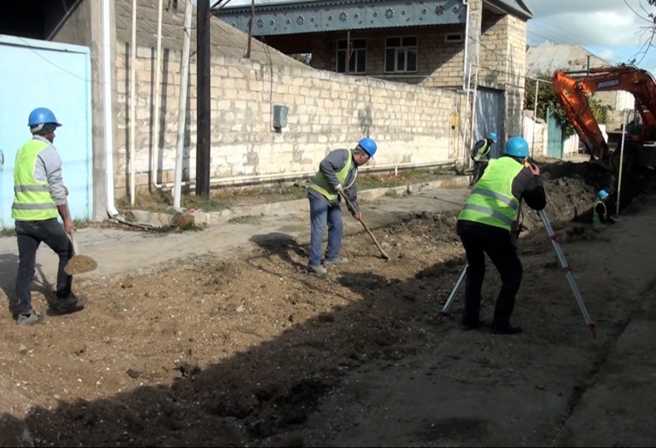 Şirvan şəhərinin su təchizatı və kanalizasiya şəbəkəsi yenidən qurulur