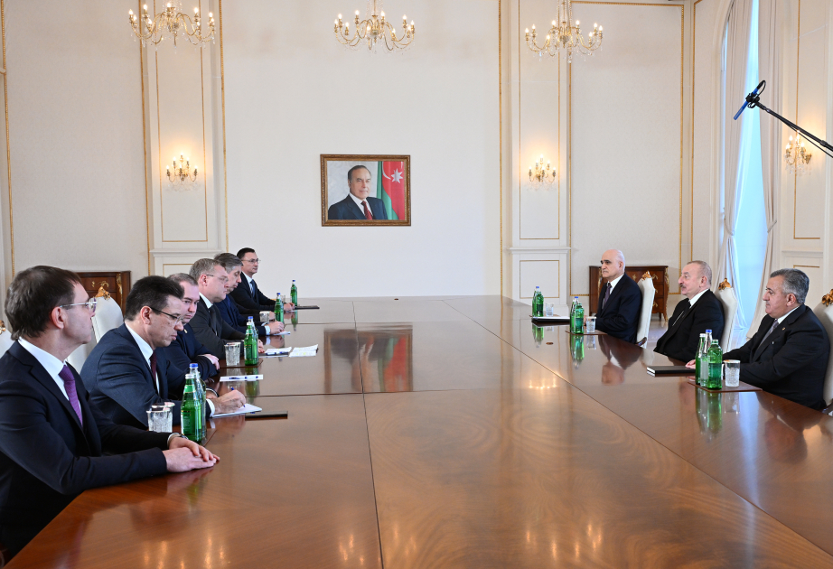 President of Azerbaijan Ilham Aliyev received Governor of Astrakhan Region of Russia VIDEO