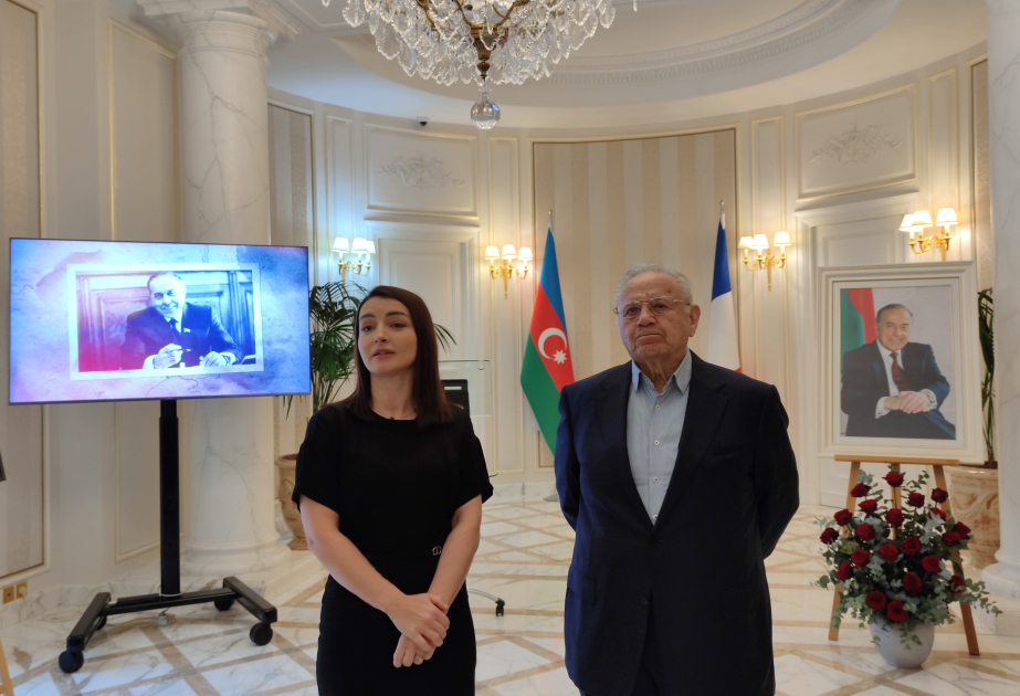 Parisdə Azərbaycan xalqının Ümummilli Lideri Heydər Əliyevin xatirəsi anılıb VİDEO