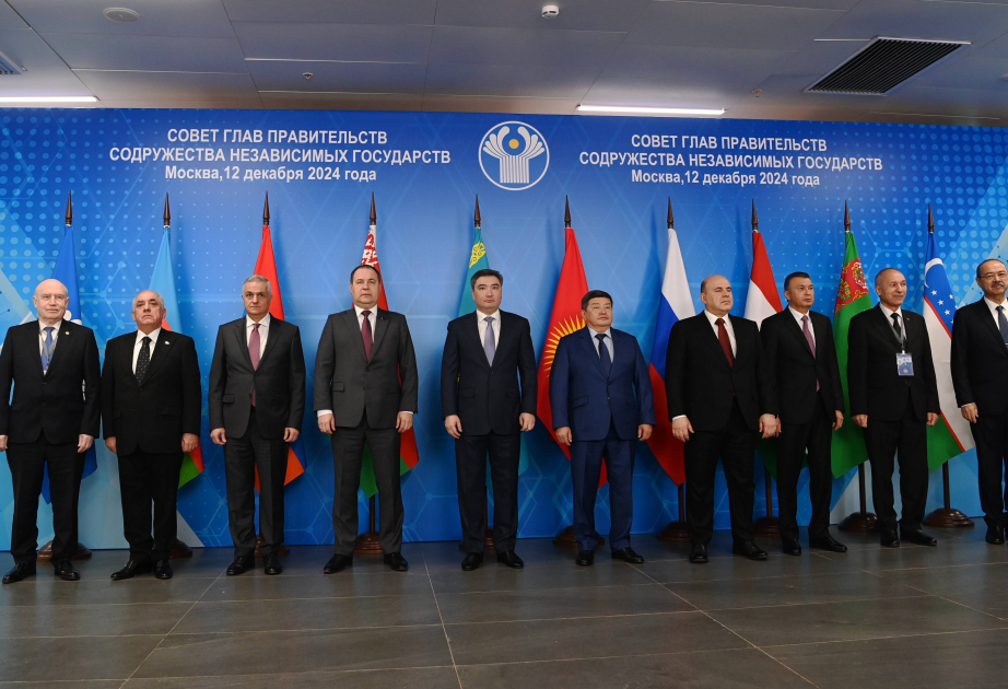 Premierminister Ali Asadov nimmt an Ratssitzung der GUS- Regierungschefs in Moskau teil