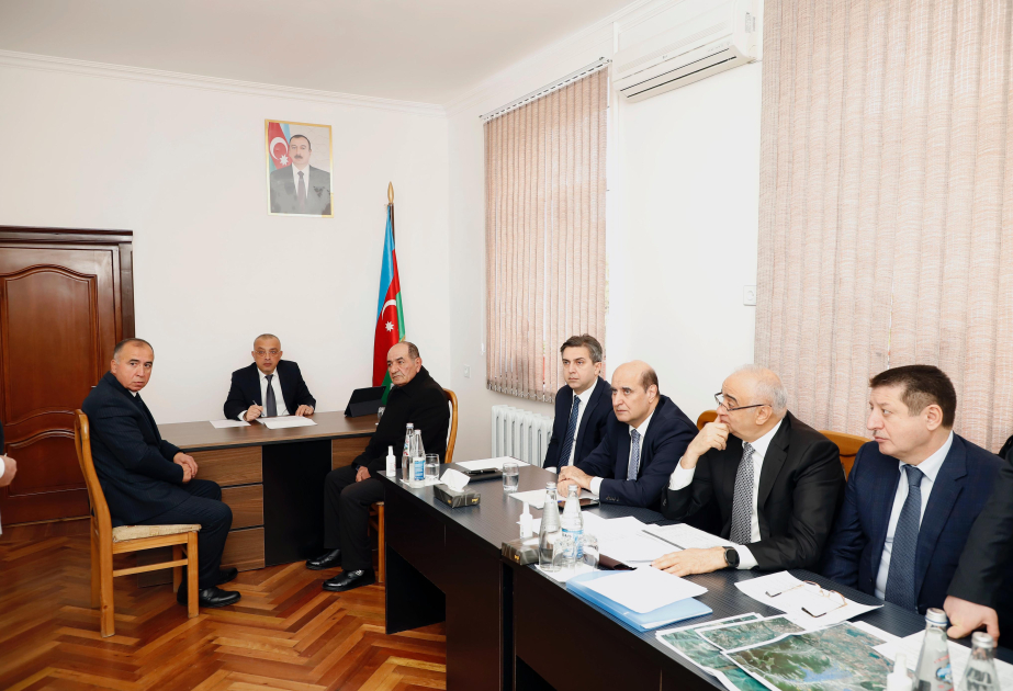 Dövlət Su Ehtiyatları Agentliyinin sədri Qaxda vətəndaşlarla görüşüb
