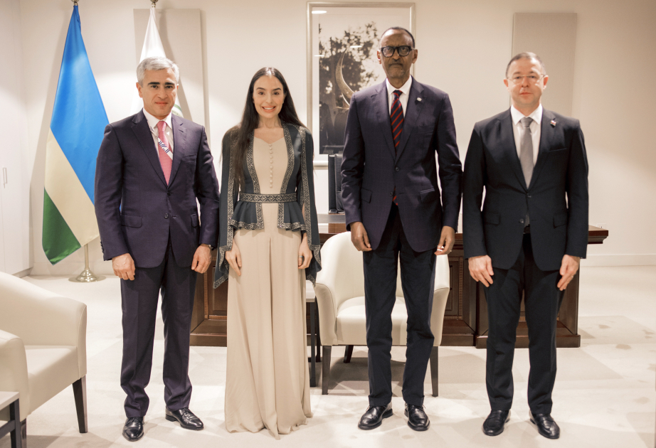 Leyla Aliyeva trifft Ruandas Präsident
