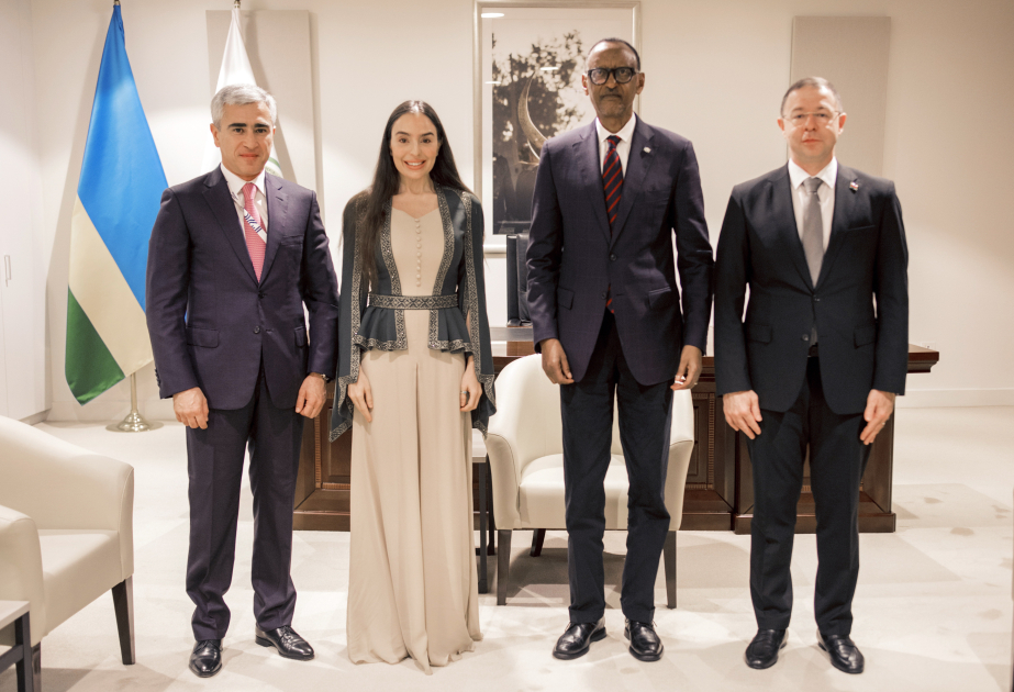 Leyla Aliyeva meets with Rwandan President