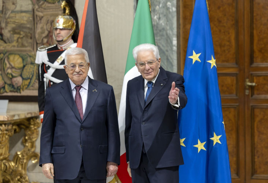Fələstin Prezidenti Mahmud Abbas İtaliyada müxtəlif görüşlər keçirib