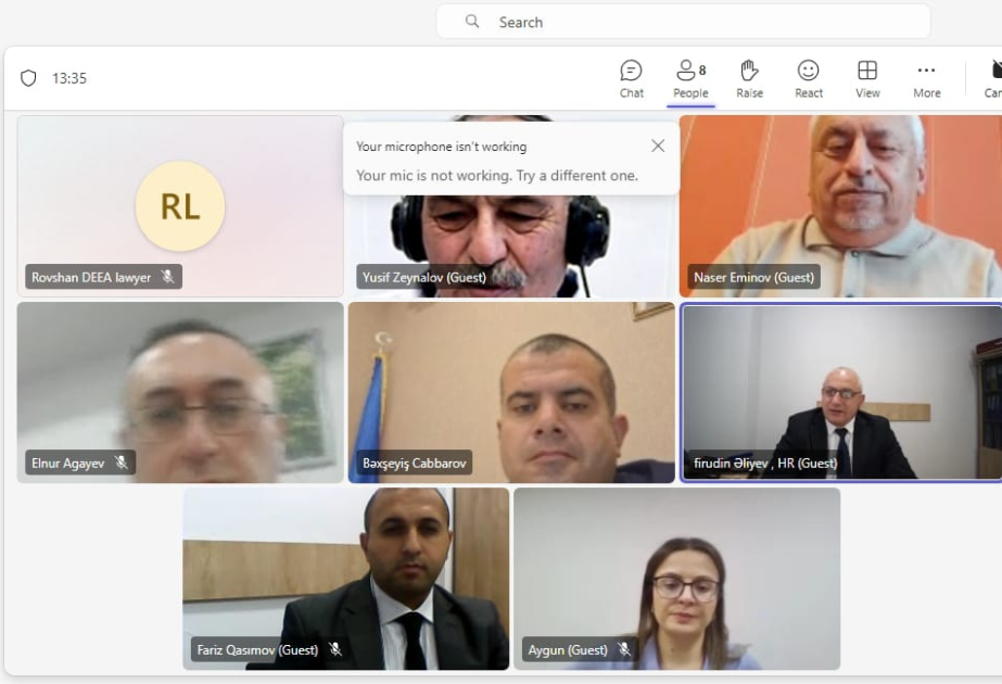 Bağça və məktəb ərazilərində qurumuş ağaclarla bağlı müraciətlərin ekoloji qiymətləndirilməsinə dair ictimai dinləmə keçirilib