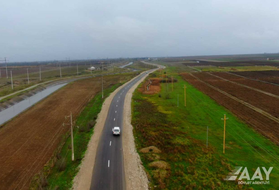 Qusarda 23 kilometr uzunluğa malik avtomobil yolu yenidən qurulub VİDEO