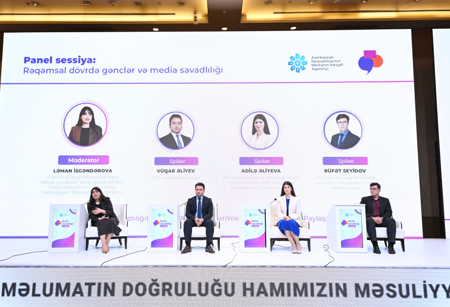 “Rəqəmsal dövrdə gənclər və media savadlılığı” adlı panel sessiya təşkil edilib