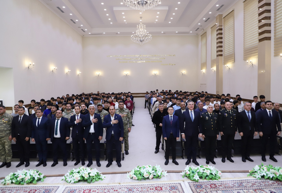 Səfərbərlik Xidməti Biləsuvarda gənclərlə görüş keçirib