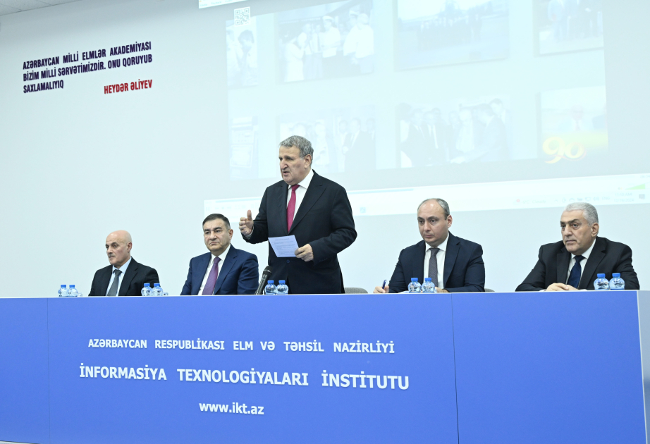 Akademik Arif Mehdiyevin 90 illik yubileyinə həsr olunmuş elmi sessiya keçirilib