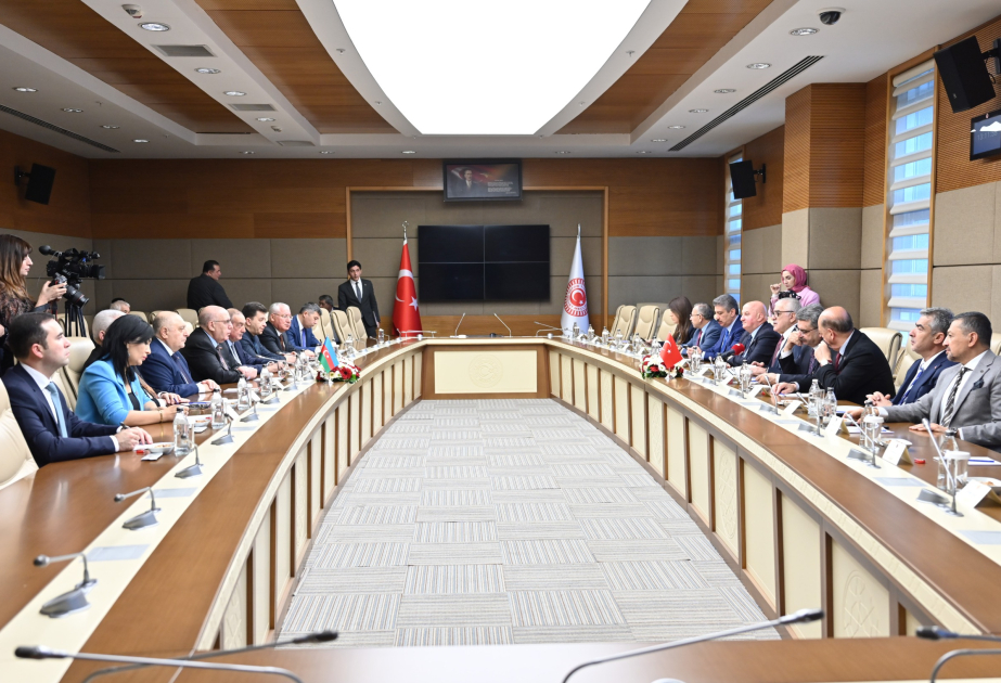Milli Məclisin Türkiyə ilə əlaqələr üzrə işçi qrupunun üzvləri TBMM-in Azərbaycanla dostluq qrupunun üzvləri ilə görüşüblər