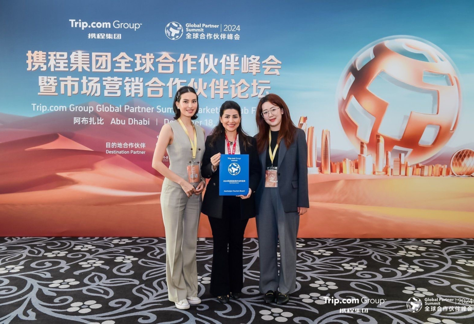 Azərbaycan Turizm Bürosu “Trip.com Group”un sammitində mükafatlandırılıb