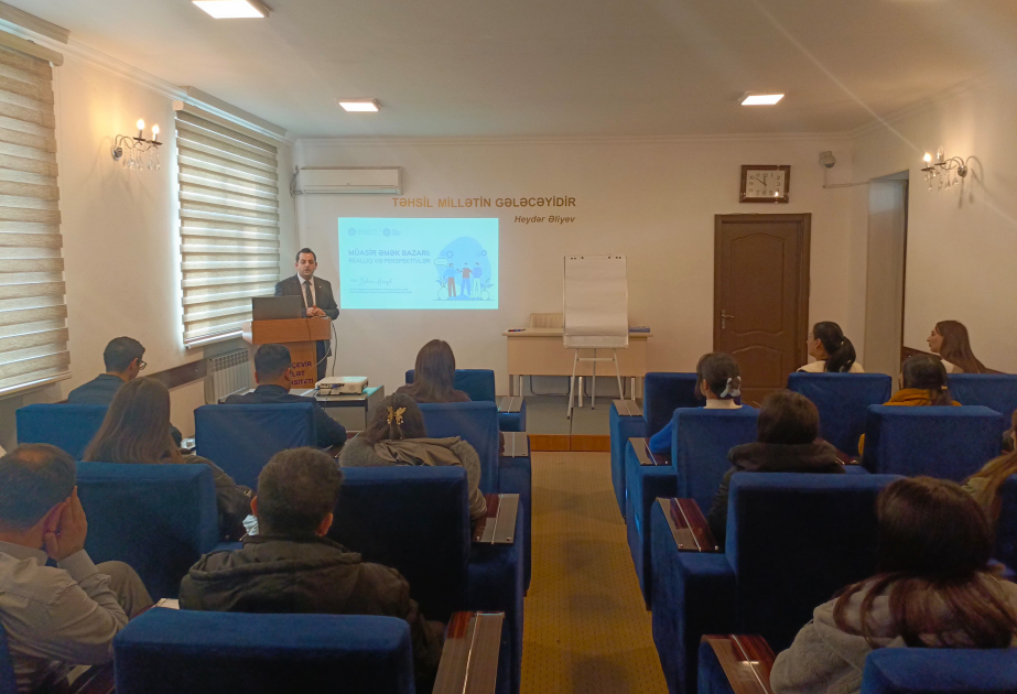 MDU-da müasir əmək bazarında əsas çağırışlara həsr olunan seminar keçirilib