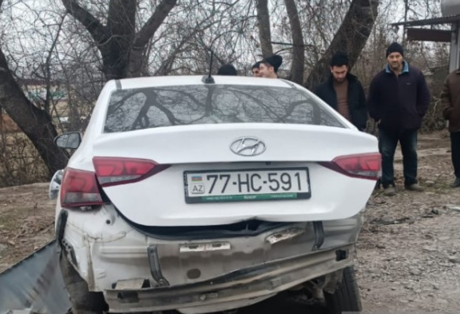 Oğuzda üç avtomobil toqquşub, xəsarət alan var