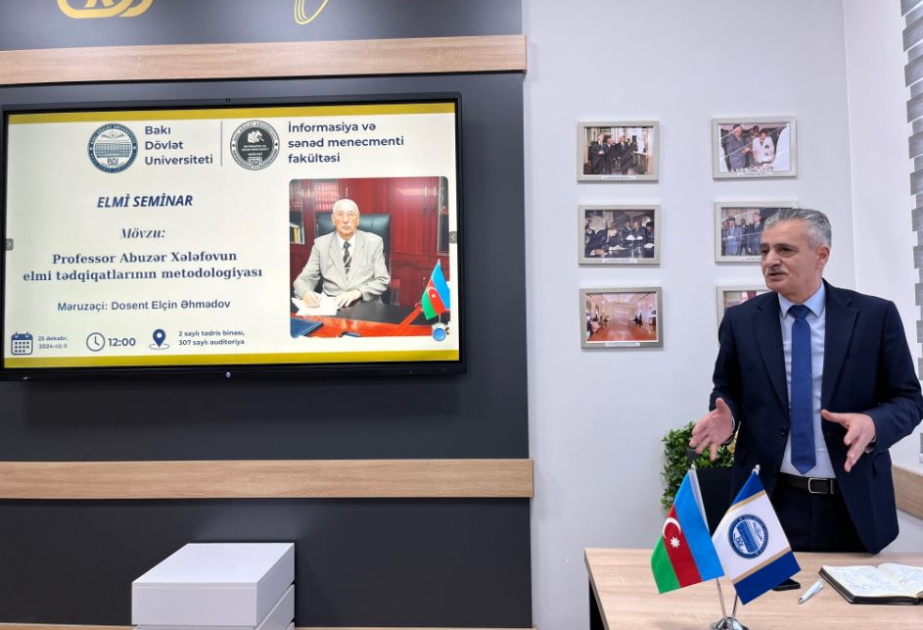Professor Abuzər Xələfova həsr olunmuş elmi seminar keçirilib