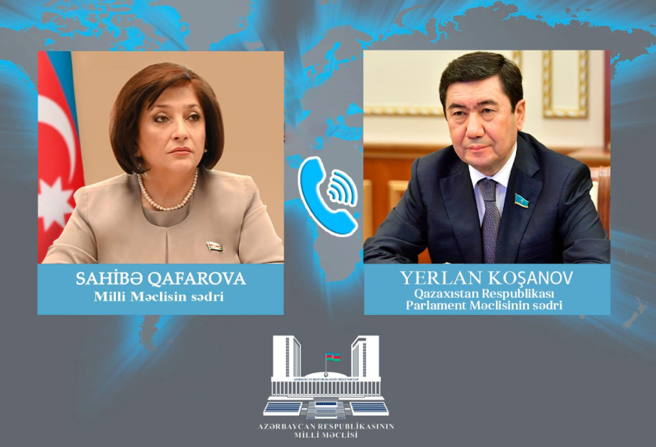 Azərbaycanın və Qazaxıstanın parlament sədrləri arasında telefon danışığı olub