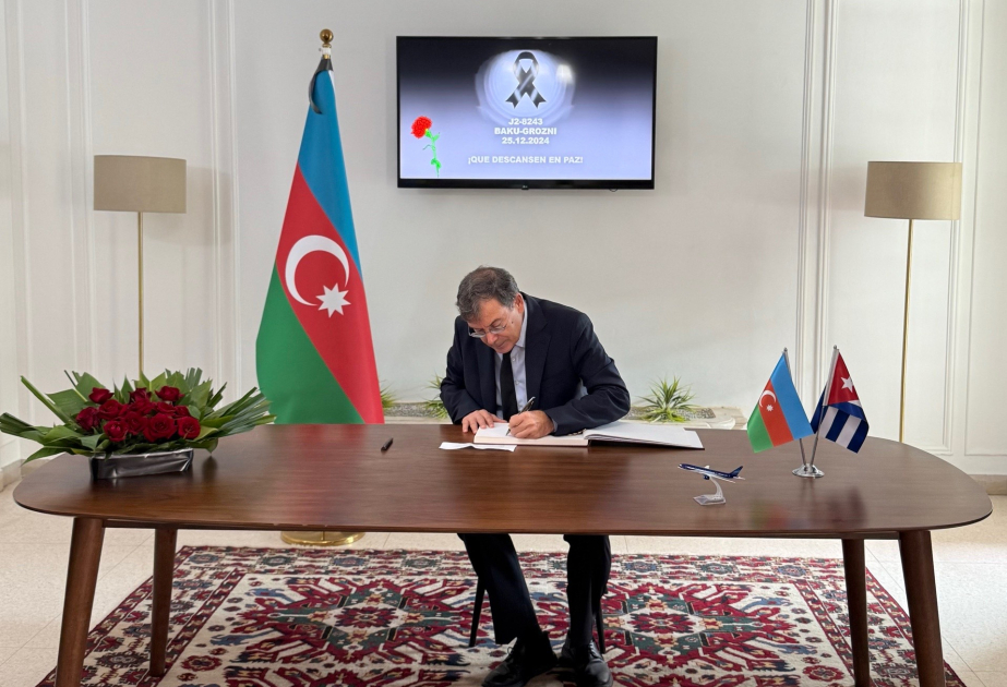 Azərbaycanın Kubadakı səfirliyində başsağlığı kitabı açılıb