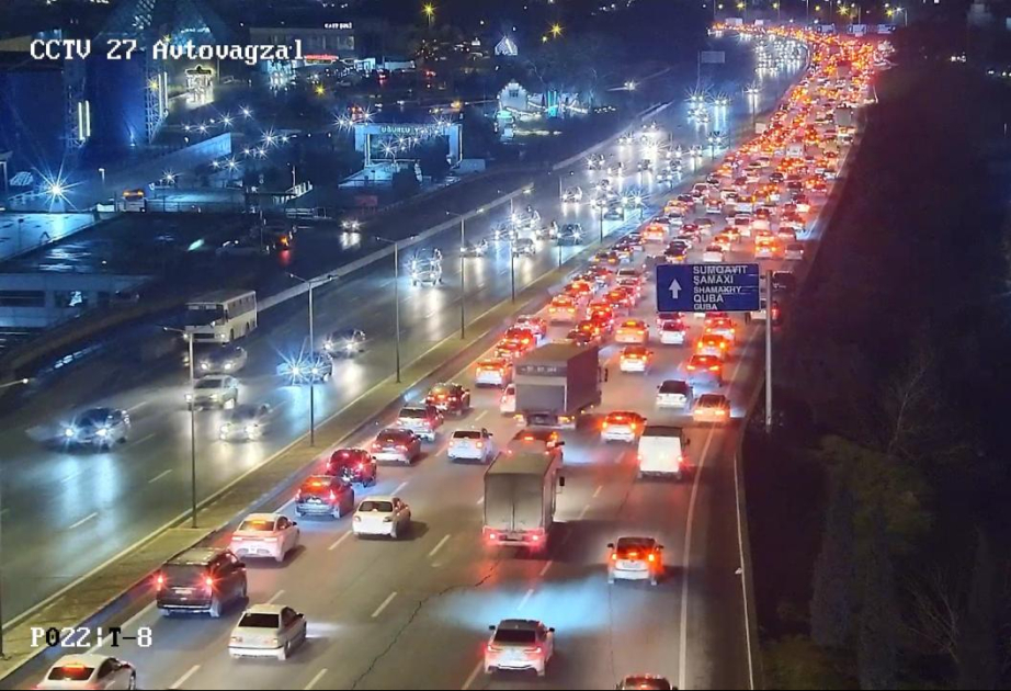 NİİM: Bakıda bəzi yollarda sıxlıq müşahidə edilir