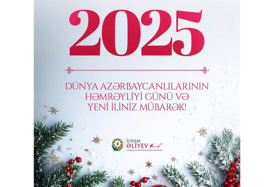 Prezident İlham Əliyev Dünya Azərbaycanlılarının Həmrəyliyi Günü ilə əlaqədar paylaşım edib