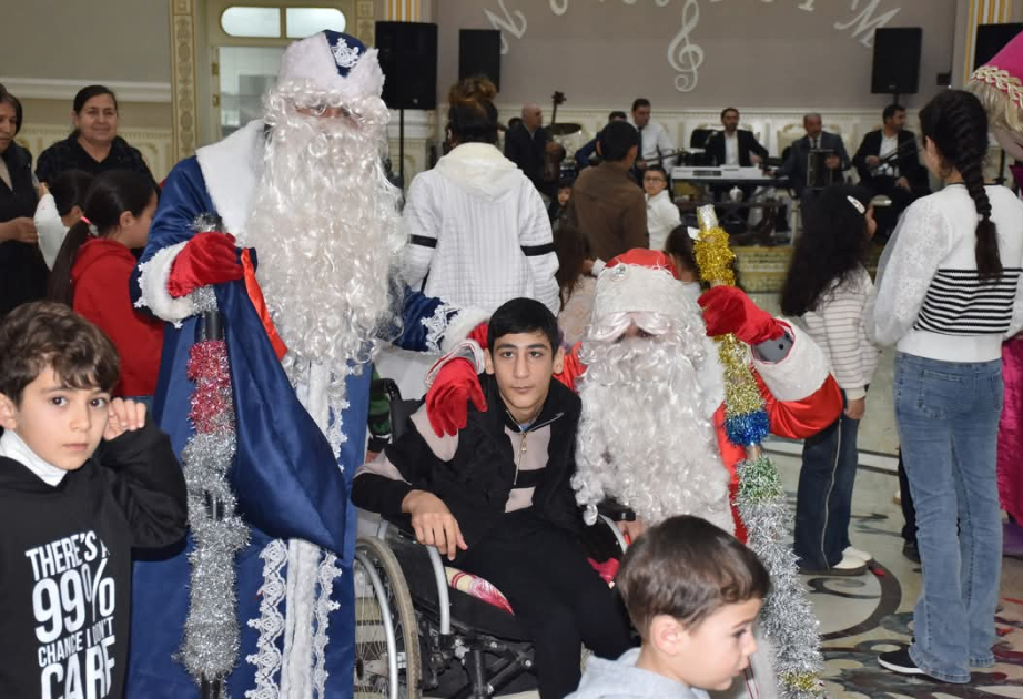 İmişlidə şəhid, qazi övladları və xüsusi qayğıya ehtiyacı olan uşaqlar üçün bayram şənliyi keçirilib