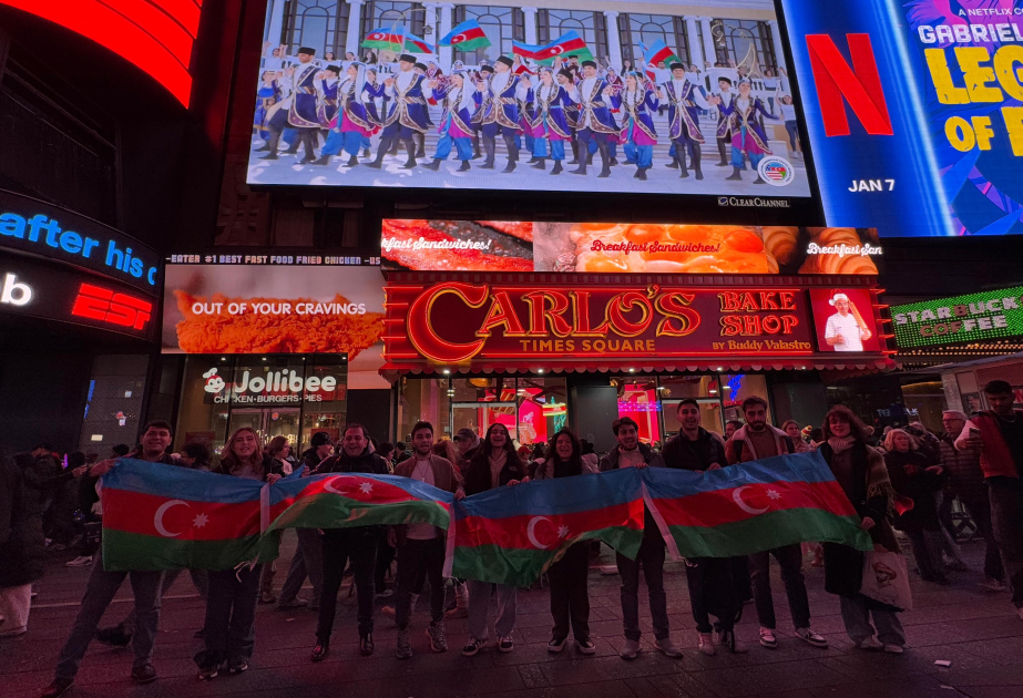 На Таймс-сквер США состоялась акция «День солидарности азербайджанцев мира»