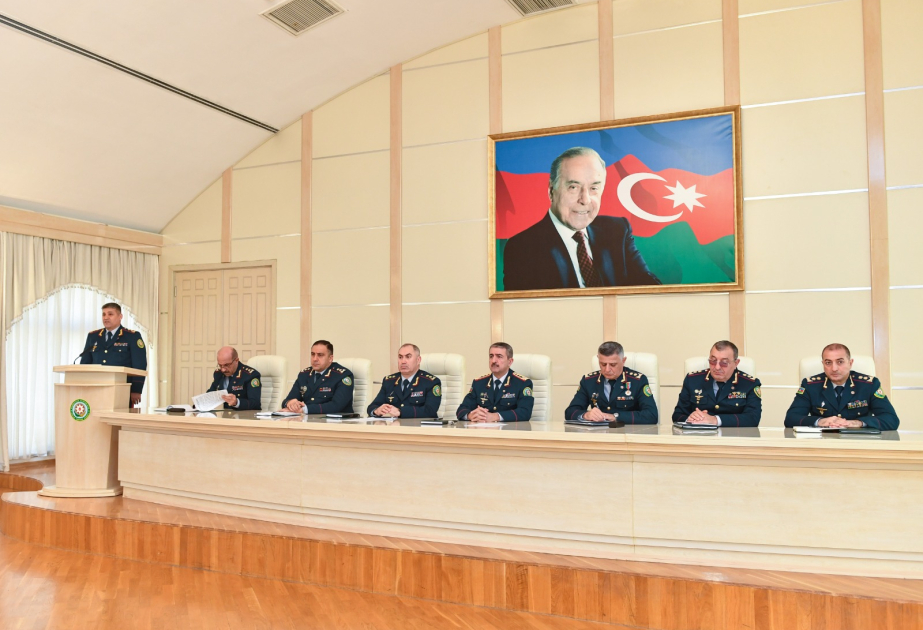 Dövlət Sərhəd Xidmətində ötən ildə xidməti-döyüş fəaliyyətinin yekunlarına dair hesabat müşavirəsi keçirilib VİDEO