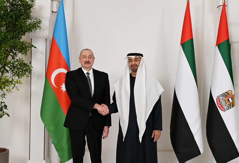 President of Azerbaijan Ilham Aliyev met with President of United Arab Emirates in Abu Dhabi VIDEO