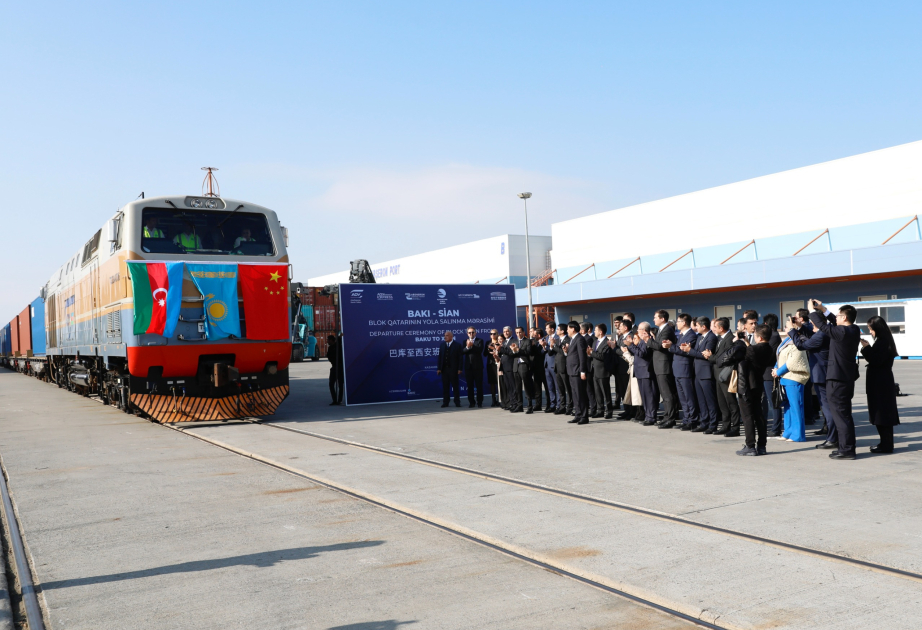 El año pasado se enviaron más de 350 trenes de bloques por la ruta China-Asia Central-Azerbaiyán