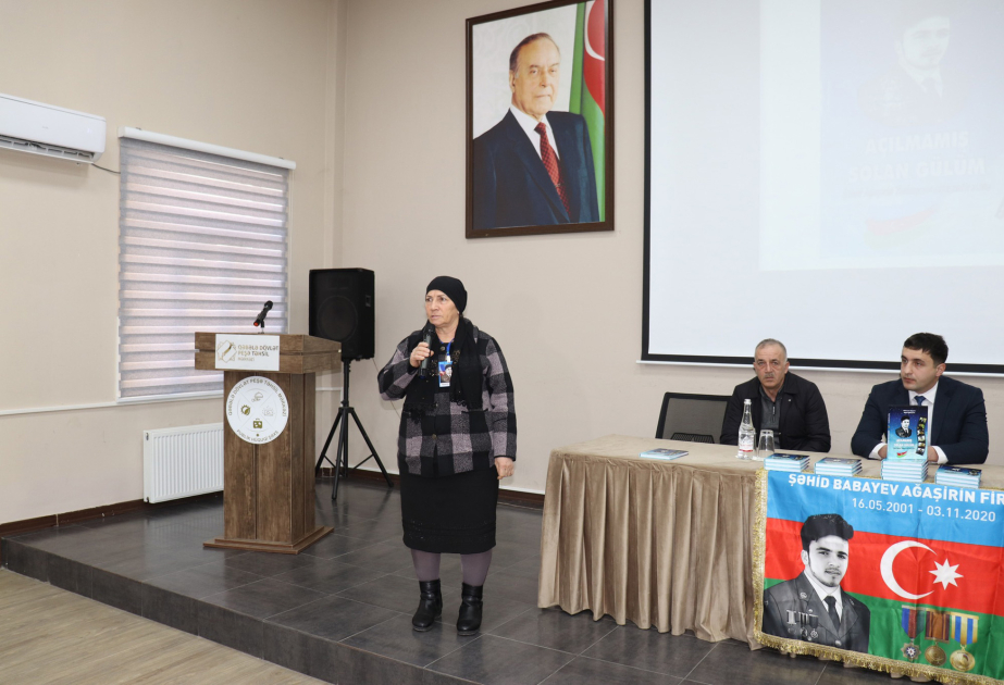 Qəbələdə Vətən müharibəsi şəhidinə həsr olunmuş kitabın təqdimatı keçirilib