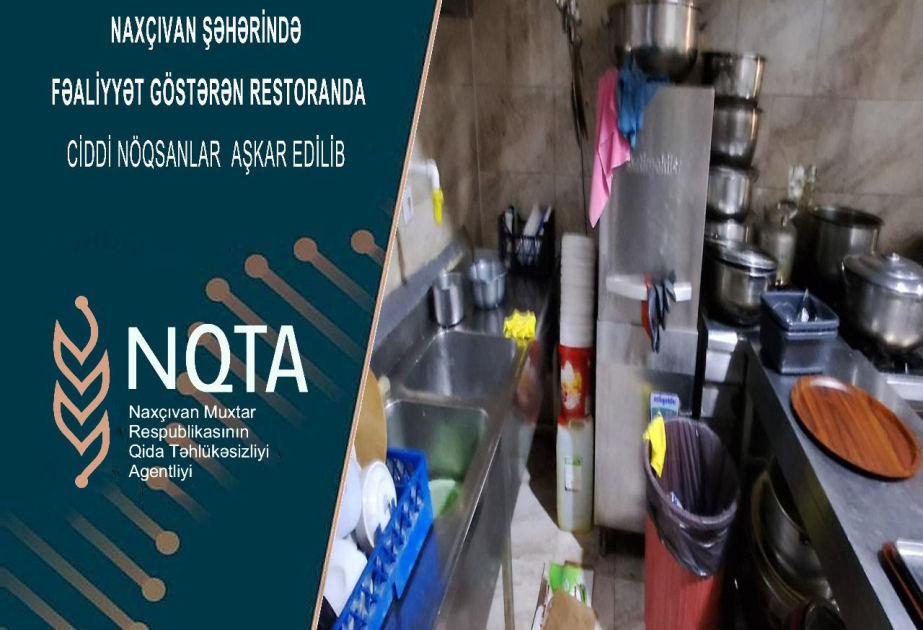 Naxçıvanda “Dəyirmançı” restoranının fəaliyyətində ciddi nöqsanlar aşkarlanıb