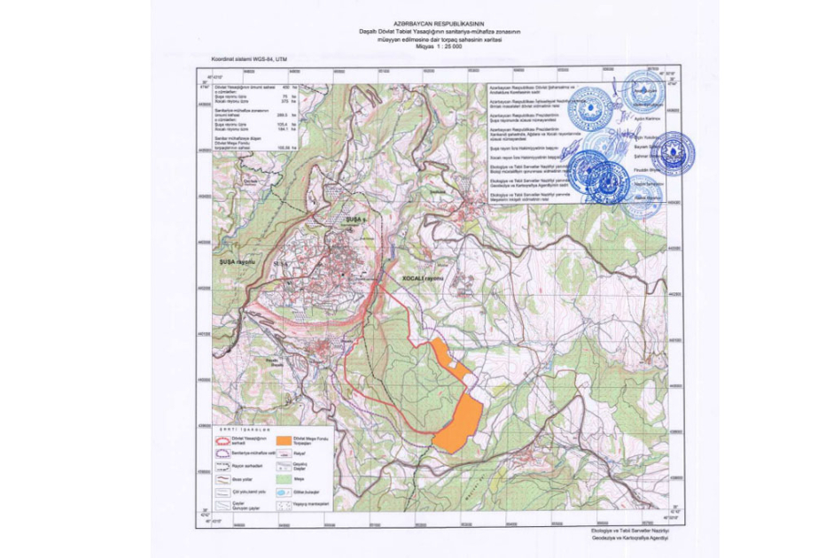 Daşaltı Dövlət Təbiət Yasaqlığının sanitariya-mühafizə zonası təsdiqlənib