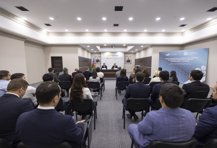 “Media nümayəndələrinin dağ-mədən sahəsində məlumatlılığının artırılması” layihəsində iştirak etmiş jurnalistlərlə görüş keçirilib