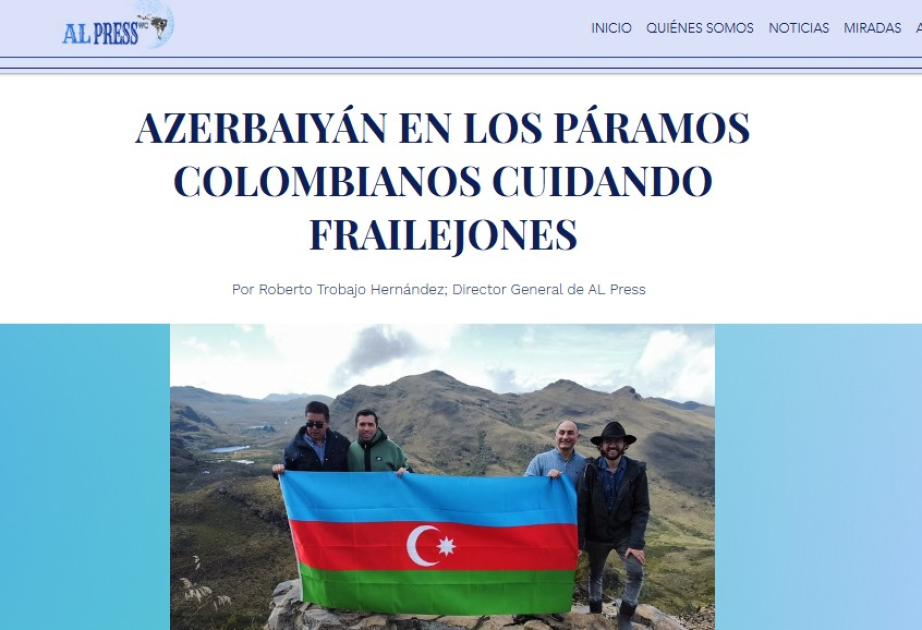 Medios de comunicación colombianos: Solidaridad y amistad de Azerbaiyán no conoce fronteras
