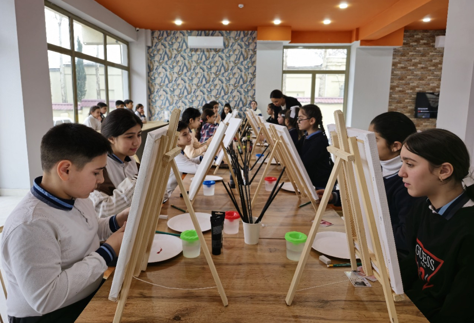 Les ateliers pour enfants tenus à Yevlakh à l'initiative de Leyla Aliyeva
