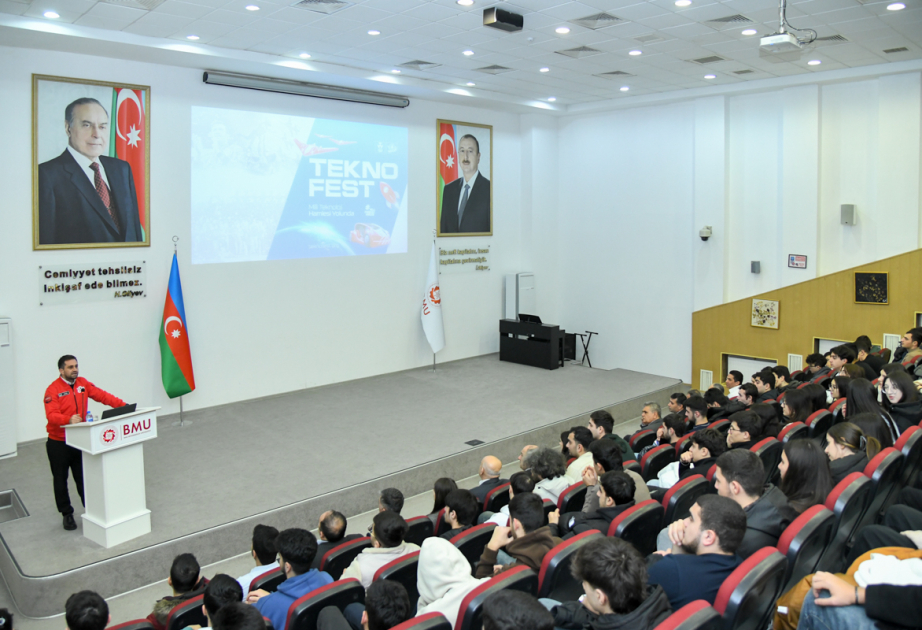“TEKNOFEST”in rəsmi nümayəndəsi BMU tələbələri ilə görüşüb
