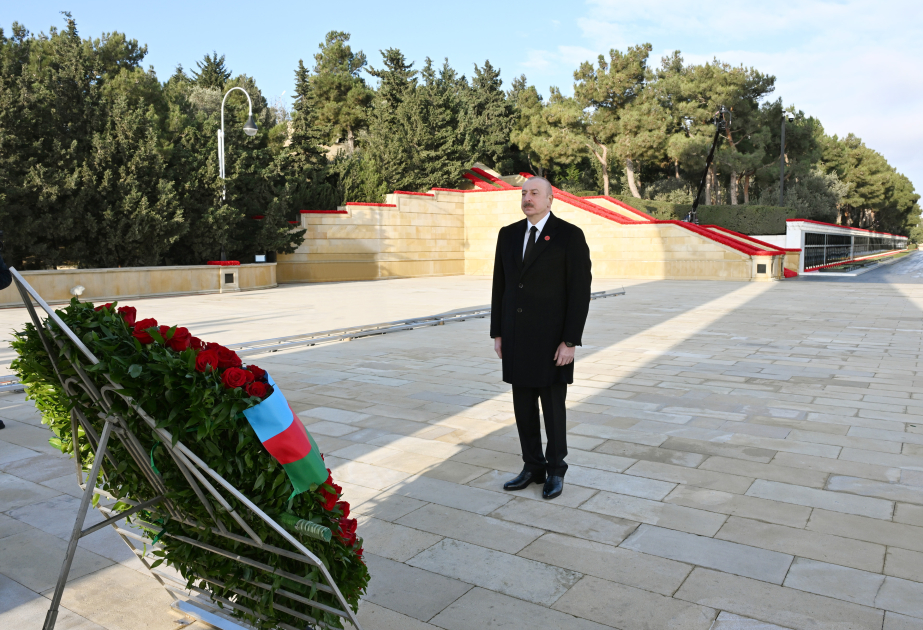 President Ilham Aliyev paid tribute to 20 January martyrs VIDEO