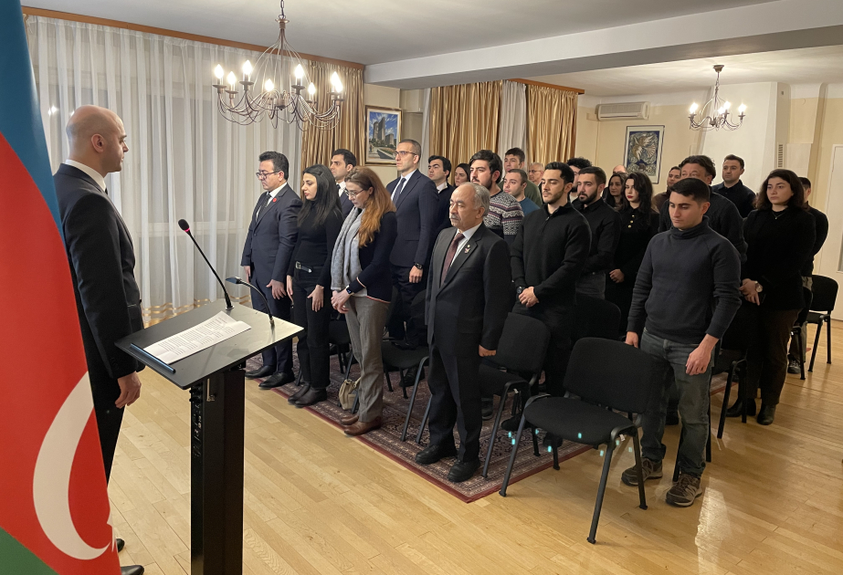 20 Yanvar şəhidlərinin xatirəsi Strasburqda anılıb
