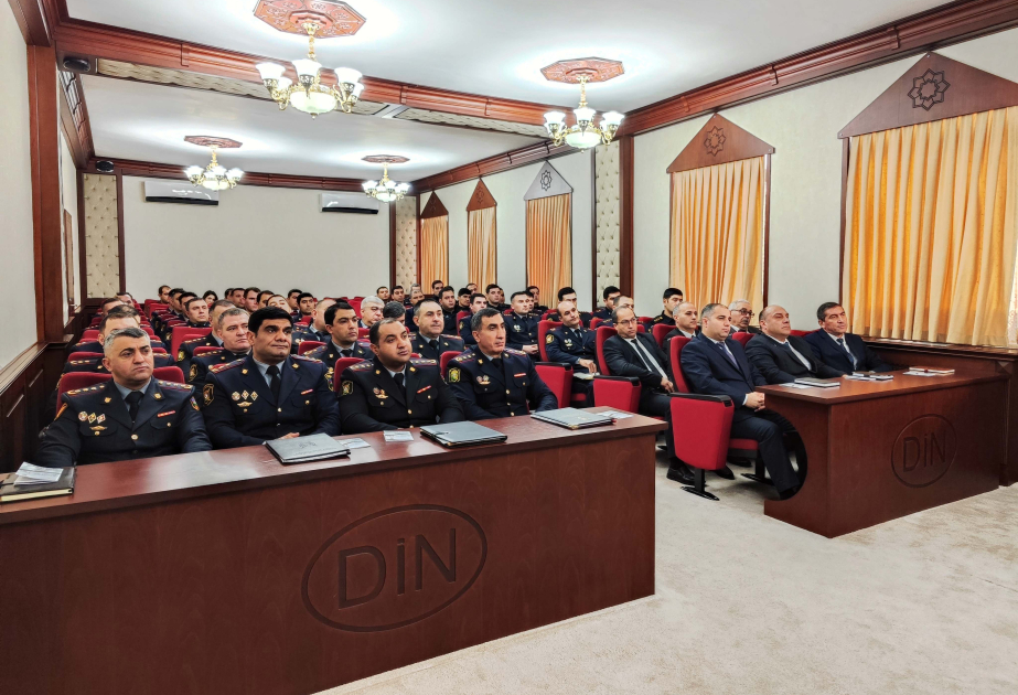 Naxçıvanda bələdiyyə seçkilərində polisin xidməti fəaliyyətinə həsr olunan seminar-müşavirə keçirilib