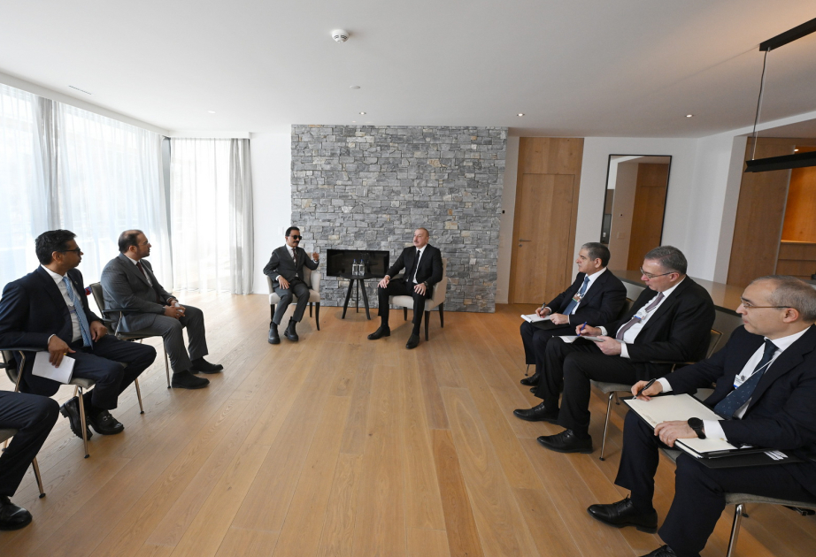 President Ilham Aliyev met with Group Chairman and Chief Executive Officer of DP World in Davos VIDEO