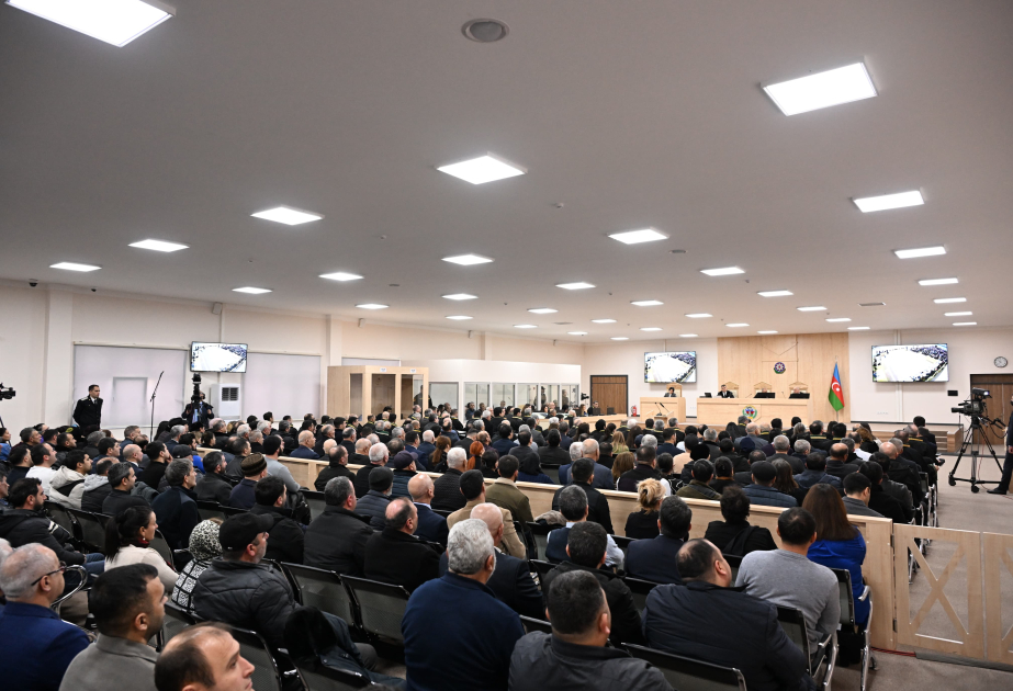 Ermənistanın hərbi təcavüzü nəticəsində çoxsaylı cinayətlər törətməkdə təqsirləndirilən şəxslərin məhkəməsi davam etdirilir VİDEO