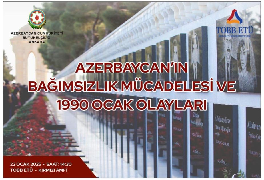 Ankarada “TOBB ETÜ” Universitetində 20 Yanvarla bağlı müzakirələr aparılıb