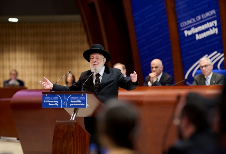 Rabbi Lau at the PACE Stage: “Azerbaijan, remember the name … a country of religious tolerance and peaceful coexistence…”
