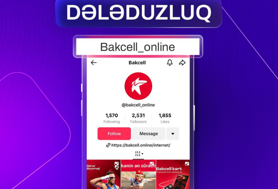 ETX: “TikTok”da “Bakcell” adından dələduzluq həyata keçirilir