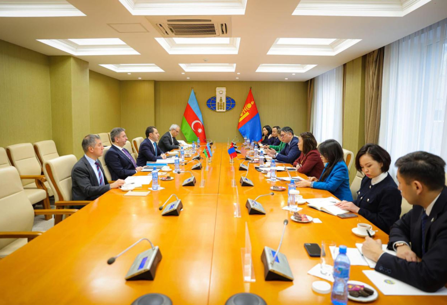 Se discuten las esferas de cooperación entre Azerbaiyán y Mongolia