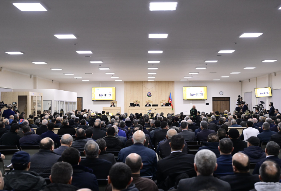 Продолжается суд над лицами армянского происхождения, обвиняемыми в совершении многочисленных преступлений против азербайджанского народа ВИДЕО