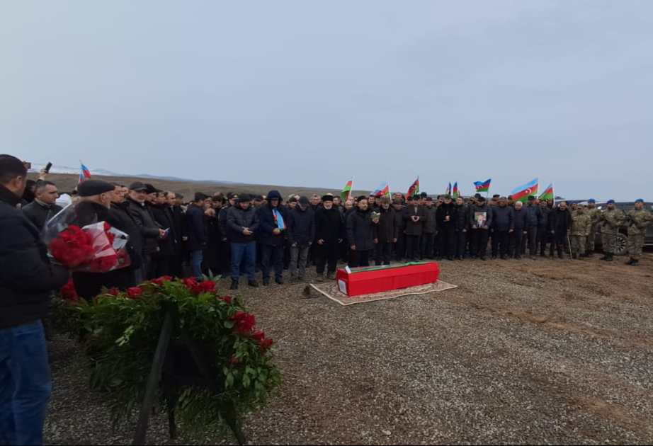 Şəhid Müşfiq Quliyevin nəşinin qalıqları Cəbrayılda torpağa tapşırılıb VİDEO