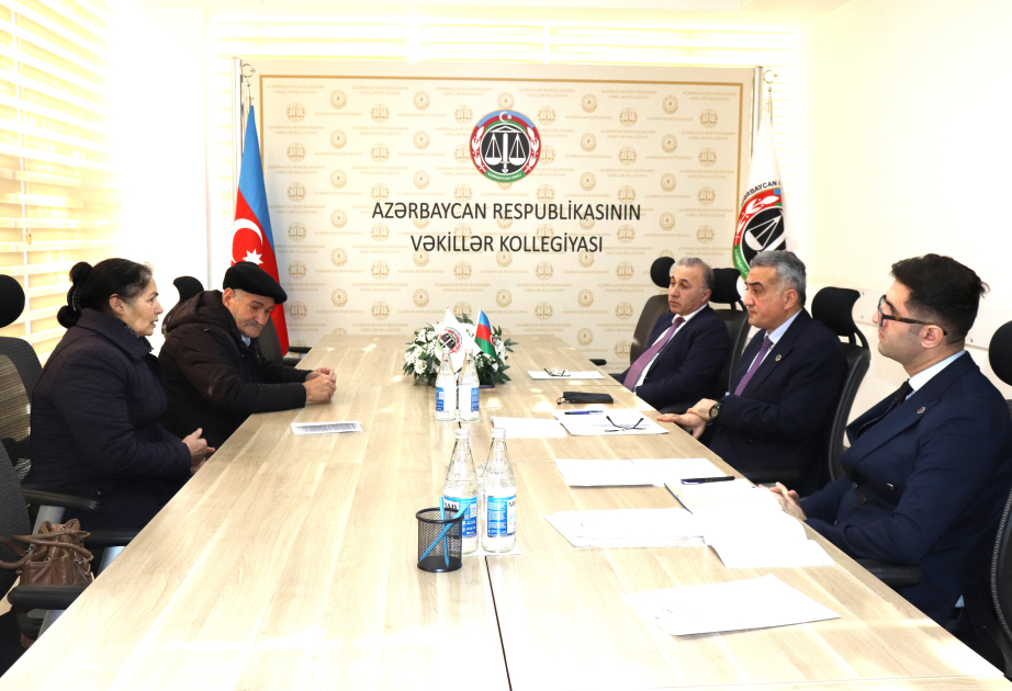 Vəkillər Kollegiyasının rəhbərliyi vətəndaş qəbulu keçirib