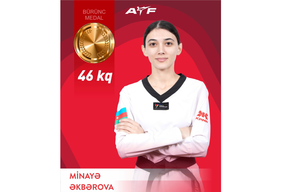 Azerbaijani female taekwondo fighter grabs bronze in Türkiye